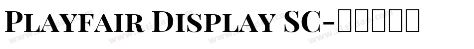 Playfair Display SC字体转换